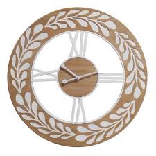 Etched Wooden Wall Clock 24