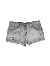 Details About Levis Women Gray Denim Shorts 7