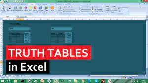 how to calculate truth tables in excel