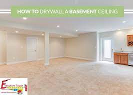 How To Drywall A Basement Ceiling