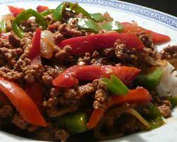 Ground Beef Green Peppers Onions gambar png