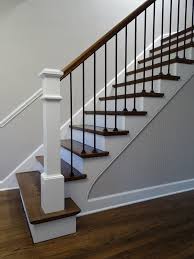 Farmhouse interior with a rainier cable railing by ags. Modern Farmhouse Stairs Gallery Designed Stairs