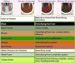 58 Systematic Ion Cleanse Foot Bath Color Chart