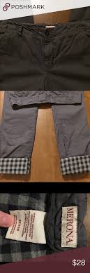 Merona Mens Flannel Lined Pants Nice Pair Of Mens Gray