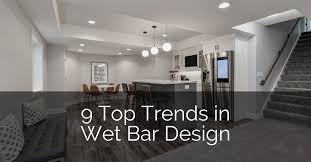 9 trends in basement wet bar design for