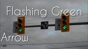 canadian flashing green traffic signal