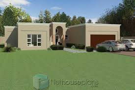 flat roof house plans south africa 4
