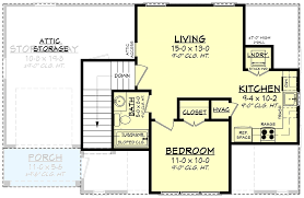 One Bedroom Guest House Plan With