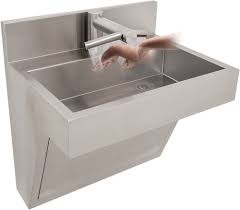 commercial stainless steel trough sink