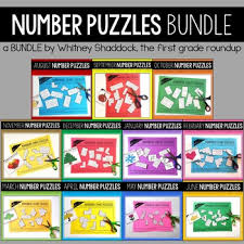 Hundreds Chart Puzzles Bundle By The First Grade Roundup By