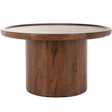 Devin Round Pedestal Coffee Table In