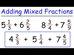 how to add mixed fractions with unlike
