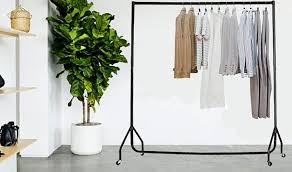 If you're after a product that can support larger garments, such as winter coats or suits, heavy duty clothes rails are the perfect solution. 4 5 Or 6ft Heavy Duty Hanging Clothes Rail Pigsback Com