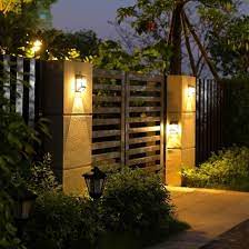 Solar Fence Lights Outdoor Wall Lights