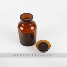 China 500ml Amber Glass Apothecary Jars