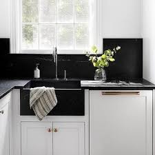 The farmhouse sink is a classic form that enjoys continued popularity because it works so well with almost any style. Soapstone Countertops Design Ideas