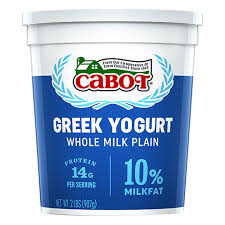 cabot whole milk plain greek yogurt 2