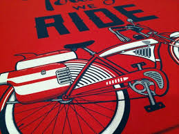 Bike Poster Screen Printing Prints