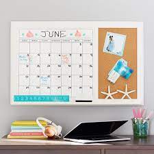 Dry Erase Calendar Corkboard Wall