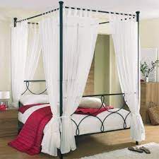 Tab Top Voile 4 Poster Bed Curtain Set