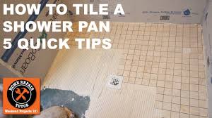 how to tile a shower pan quick tips