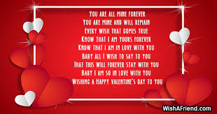 mine forever valentine poem