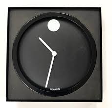 Movado Large Black Wall Clock Model