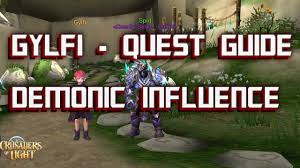 Gylfi Quest Guide Crusaders Of Light
