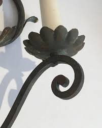Pair Of Large Decorative Wrought Iron