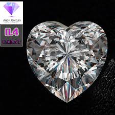 Us 48 0 Heart Shaped Moissanite Stone Size 5 5mm 0 4 Carat Diamond Excellent White D Color Purity Vvs For Ring In Loose Diamonds Gemstones From