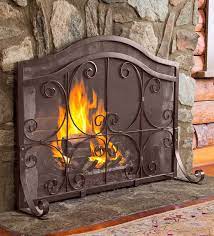 Copper Fireplace Screens With Doors