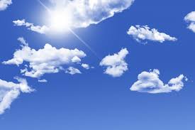 clouds in blue sky free stock photo