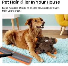 rubber broom carpet rake pet hair