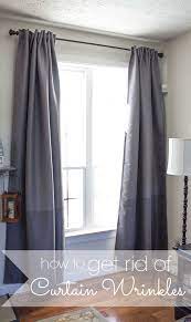 how to get rid of wrinkles in curtains