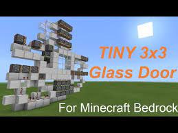 3x3 Glass Door In Minecraft Bedrock