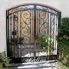 wrought iron outdoor front gate