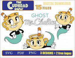 GHOST MS. CHALICE on Cupheadshow Ready for Cricut Svgpdfpng - Etsy