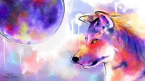 80 wolf wallpapers (1440p resolution) 2560x1440 resolution. 4k Colorful Wolf Wallpaper By Thetofuboi On Deviantart