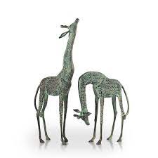 Treetopper Giraffe Pair Garden Statue