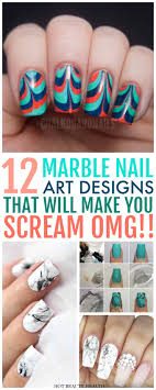 12 marble nail art designs worth