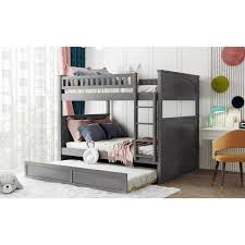 Anbazar Gray Full Over Full Bunk Bed