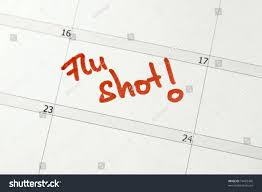 Calendar Entry Get Flu Shot Stock Photo Edit Now 19423405