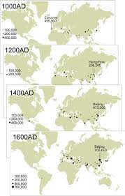 largest cities from 1000ad 1600ad