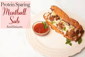 protein sparing meatball sub maria