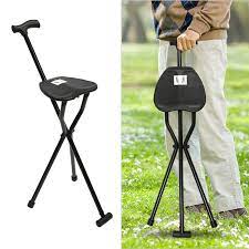 3 legged travel hiking cane chair stool