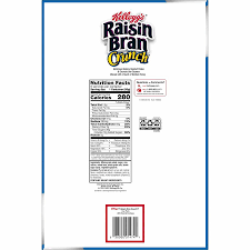 raisin bran crunch cereal in a cup