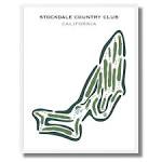 Stockdale Country Club CA Golf Course Map Home Decor - Etsy