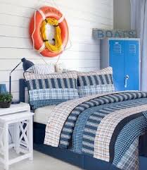 boat house boys twin quilt set navy