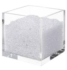 acrylic cube organizer with crystals