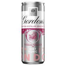 gordon s pink gin and t tonic cans